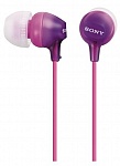 Картинка Наушники вкладыши Sony MDREX15LPV.AE 1.2м фиолетовый проводные (в ушной раковине)