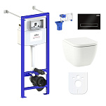 Картинка Унитаз Lavinia Boho Relfix One 7 в 1 87050136 (черный пластик)