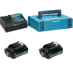 Картинка Аккумулятор с зарядным устройством Makita BL1021B + DC10SB (12В/2 Ah + 12В)