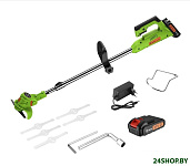 Картинка Триммер аккумуляторный Deko DKTR21 (с 2-мя АКБ, 063-4239)