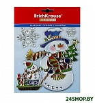 Картинка Новогоднее украшение Erich Krause Decor Снеговик с подарками (50884)