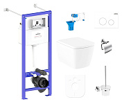 Картинка Унитаз Lavinia Boho Relfix Aveo Rimless 9 в 1 97020185 (белый пластик)