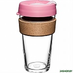 Картинка Многоразовый стакан KeepCup Brew Cork L Saskatoon 454мл (розовый)