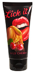 LICK IT Вишня 100 мл Съедобная смазка + массаж 3 в 1
