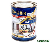 Картинка Эмаль Dekor ПФ-115 1.8 кг (ярко-зеленый)