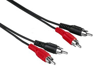 Картинка Кабель Hama H-30469 2хRCA/2хRCA (10м) (черный) (00030469)