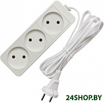 3 розетки, белый, 3 м [481S-0303]