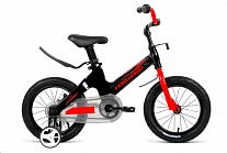 Картинка Детский велосипед FORWARD Cosmo 12 (чёрный/красный, 2021)