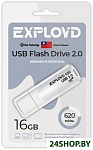 Картинка USB-флэш-накопитель EXPLOYD EX-16GB-620 White