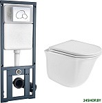 Telbach 004 GL-WT + Marberg 410 RD (белый глянец/хром)