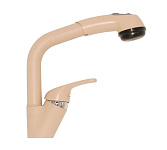 Картинка Смеситель Polygran Высокая лейка (бежевый 27)