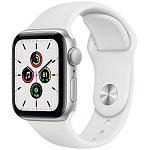 Картинка Умные часы Apple Watch Series 6 40 мм (алюминий серебристый/белый спортивный)