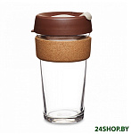 Картинка Многоразовый стакан KeepCup Brew Cork L Almond 454мл (коричневый)