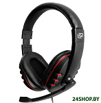 Картинка Наушники с микрофоном OKLICK HS-L380G (черный/красный)