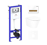 Картинка Унитаз Lavinia Boho Relfix Biore Rimless 6 в 1 75110176 (белый пластик)