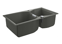 Картинка Кухонная мойка Grohe K700 100-C 90/50 2.0 31658AT0 (серый гранит)