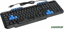 Картинка Клавиатура OKLICK 750G (голубой/черный)