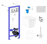 Картинка Унитаз Lavinia Boho Relfix Aveo Rimless 9 в 1 97020187 (матовый пластик)