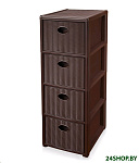 Картинка Комод ЭЛЬФПЛАСТ Elegance mini EP593-2 (коричневый)