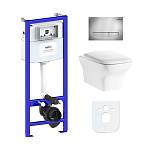 Картинка Унитаз Lavinia Boho Relfix Bristol Rimless 6 в 1 77040110