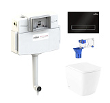 Картинка Унитаз Lavinia Boho Relfix Aveo Rimless 5 в 1 87060256 (черный пластик)