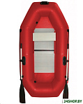 Картинка Надувная лодка Polar Bird Чирок PB- 240 Т СС ПБ105 слань стеклокомпозит (красный)