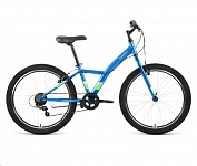 Картинка Велосипед Forward Dakota 24 1.0 2022 / RBK22FW24590 (голубой/ярко-зеленый)