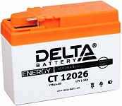 Картинка Мотоциклетный аккумулятор Delta CT 12026 (2.5 А·ч)