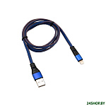 Картинка Кабель Rexant 18-7053 USB Type-A - Lightning (1 м, синий)