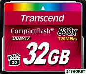 Картинка Карта памяти Transcend 800x CompactFlash Premium 32GB (TS32GCF800)