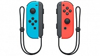 Картинка Набор геймпадов Nintendo Joy-Con (неоновый красный/неоновый синий)