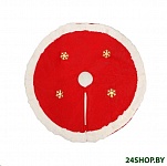 Картинка Юбка под елку Зимнее волшебство Снежинки 6938942 (белый/красный)