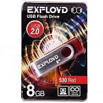 Картинка Флеш-память EXPLOYD 530 4GB (красный)
