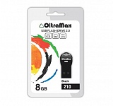 Картинка Флеш-память USB OltraMax 210 8GB (черный) (OM-8GB-210-Black)