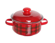 Картинка Кастрюля Лысьвенские эмали Шотландка С-1515АП2/8Вш