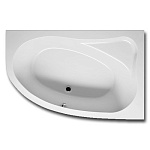 Картинка Ванна Riho Lyra 153x100 BA68005 (с ножками и экраном, левая)