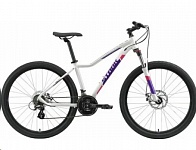 Картинка Велосипед STARK Viva 27.2 HD 2021 (14.5, белый/фиолетовый)