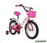 Картинка Детский велосипед Foxx Simple 16 2021 (белый) (164SIMPLE.WT21)