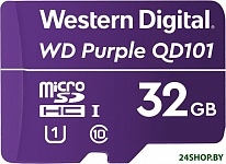 Purple SC QD101 microSDHC WDD032G1P0C 32GB