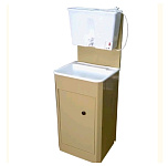 Картинка Умывальник Петромаш Дачный с водонагревателем ЭВБО-17 (бежевый, мойка пластик)