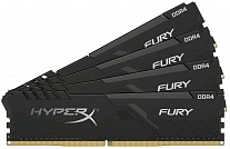 Картинка Оперативная память HyperX Fury 4x16GB DDR4 PC4-19200 (HX424C15FB3K4/64)