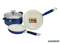 Картинка Набор сковород Vitesse VS-2238 (синий)