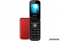 Картинка Кнопочный телефон TeXet TM-422 (красный)