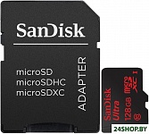 Картинка Карта памяти SanDisk Ultra microSDXC UHS-I (Class 10) 128GB (SDSDQUI-128G-G46)