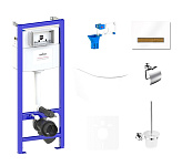 Картинка Унитаз Lavinia Boho Relfix Biore Rimless 9 в 1 75110366 (белый стекло)