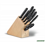 Картинка Набор кухонных ножей Victorinox Swiss Classic (6.7193.9) (дерево/черный)
