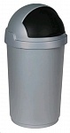 Картинка Контейнер для мусора Curver Буллет Бин 03930-877-41 (50 л, серый/черный) (174987)