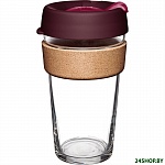 Картинка Многоразовый стакан KeepCup Brew Cork L Kangaroo Raw 454мл (фиолетовый)