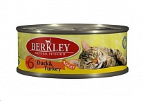 Картинка Корм для кошек Berkley утка с индейкой (100 г)
