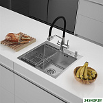 ECO AR мойка 500*500, коландер F, дозатор SATIN